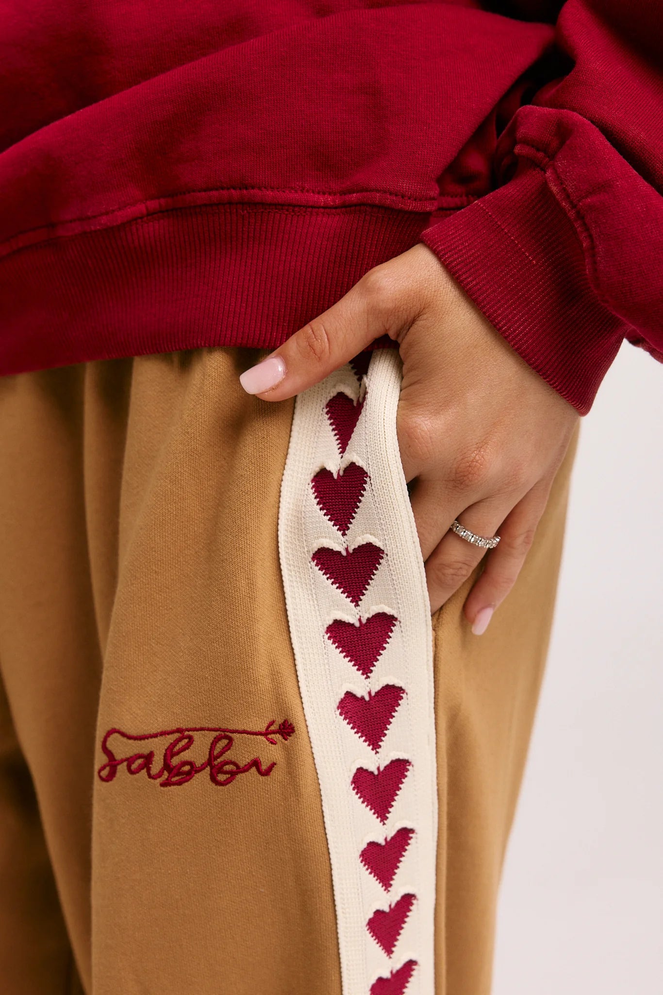 Elysian Collective Sabbi The Raving Hearts Pants Caramel