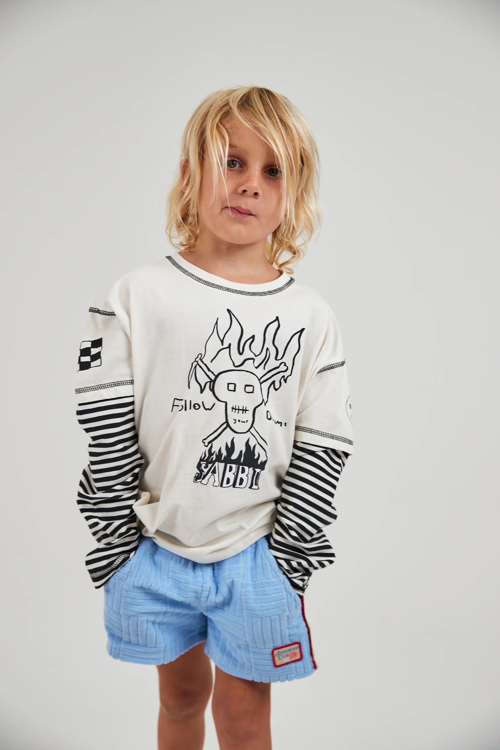 Elysian Collective Sabbi The Skull Dreams Kids Long Sleeve Tee