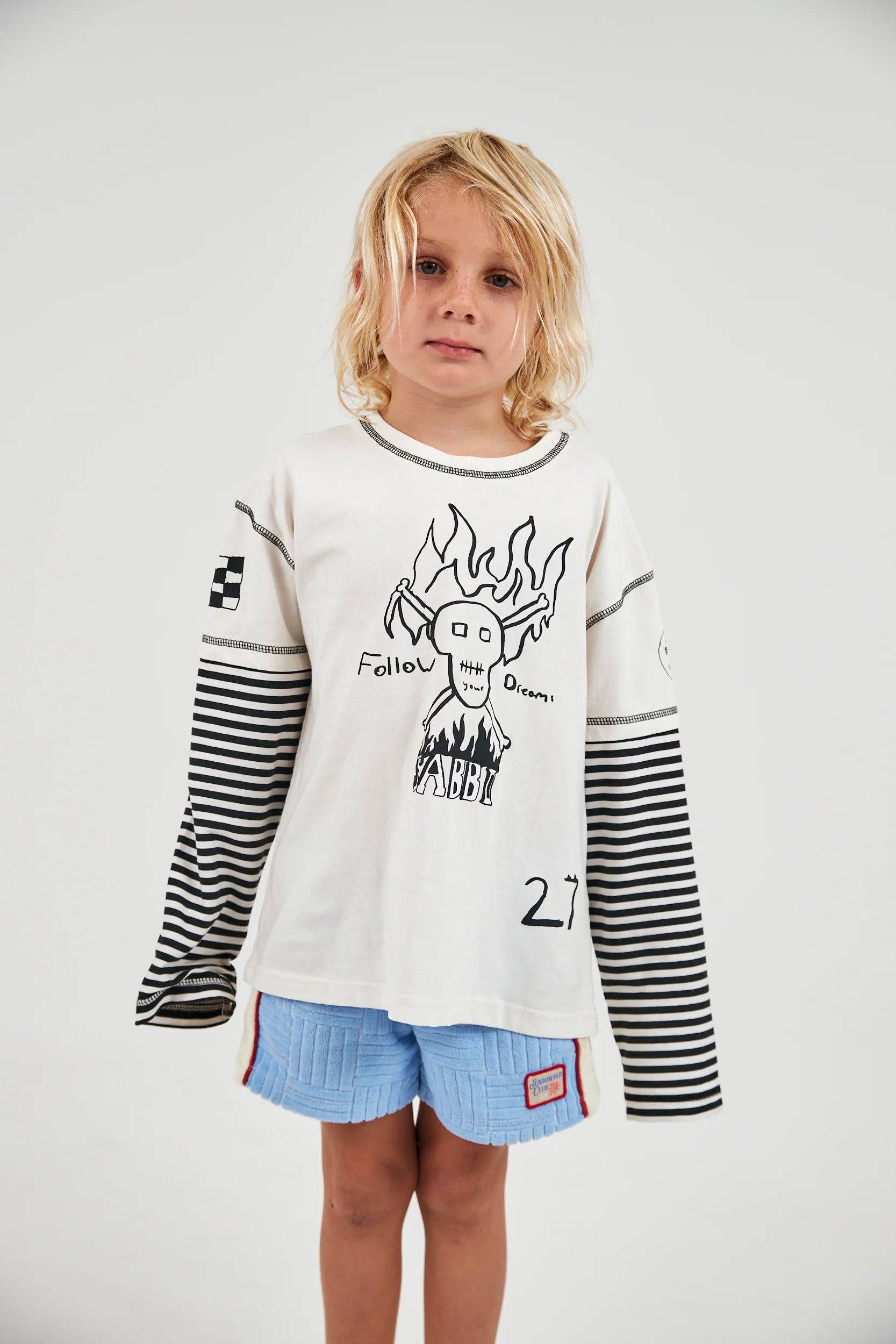 Elysian Collective Sabbi The Skull Dreams Kids Long Sleeve Tee