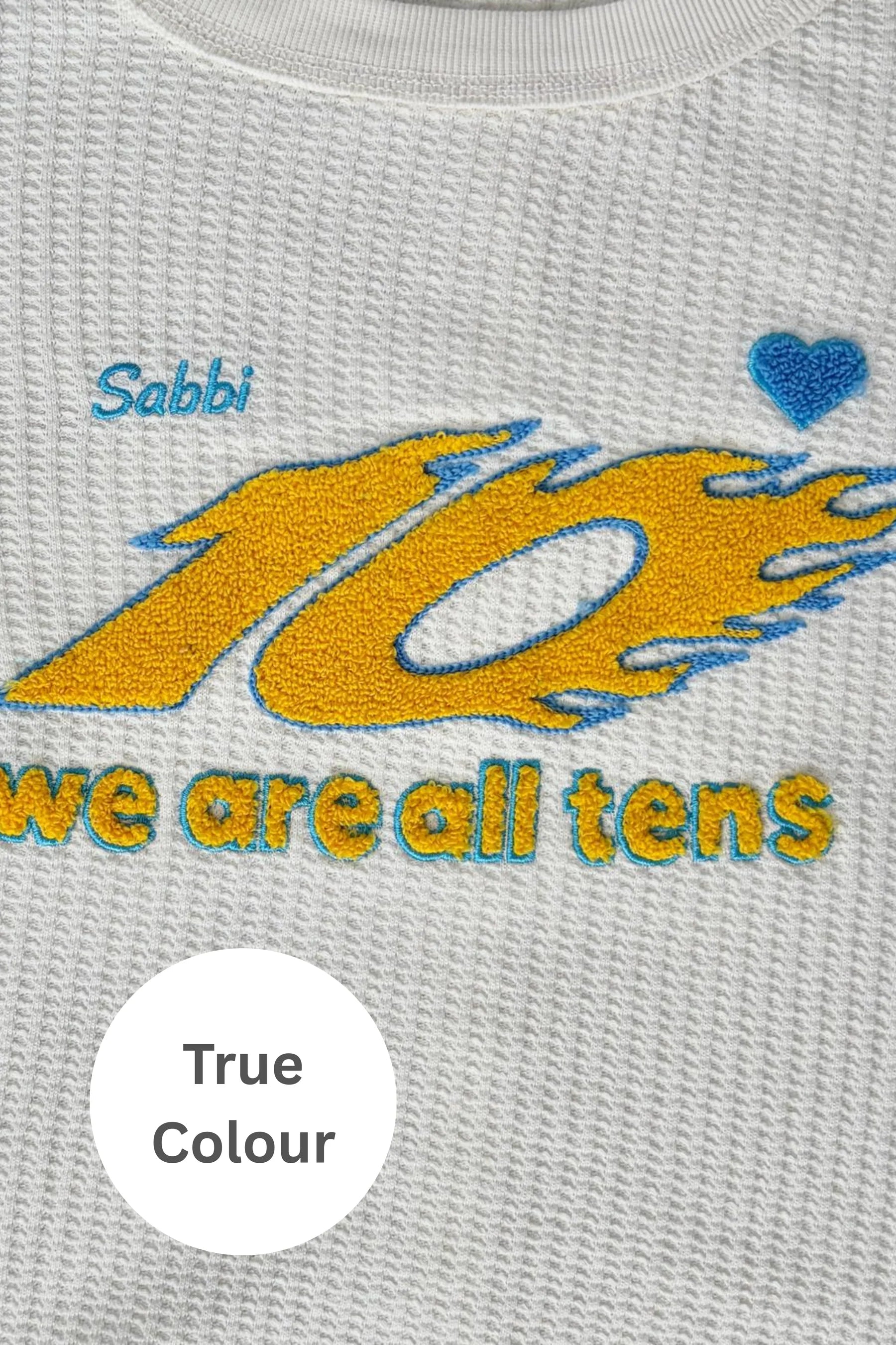 Elysian Collective Sabbi The Ten On Repeat Off White