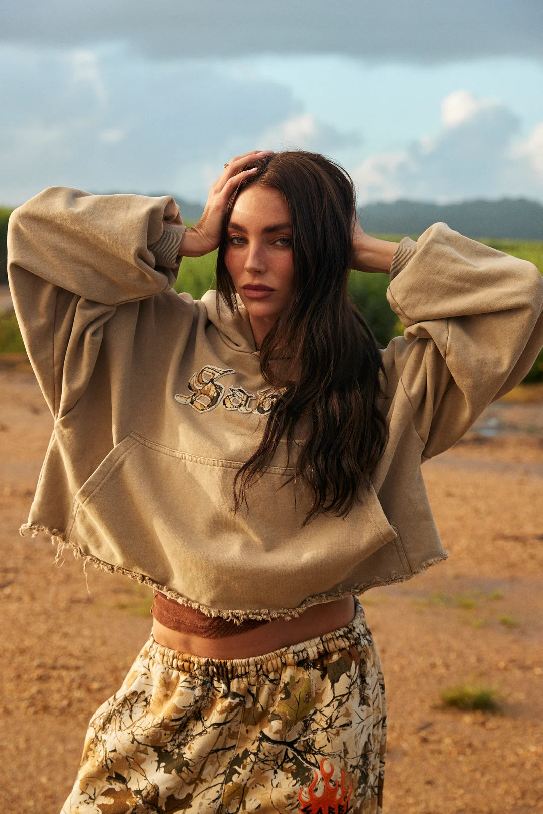 Elysian Collective Sabbi The Trees Company Crop Hoodie