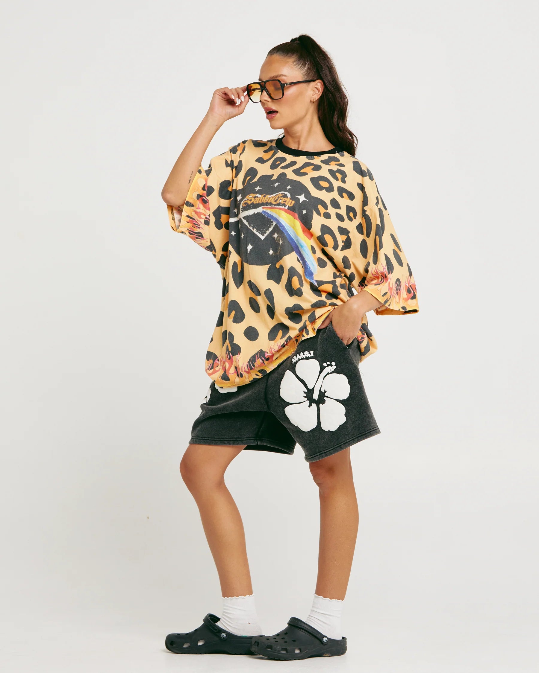 Elysian Collective Sabbi The Very Oversized 67 Tee Leopard