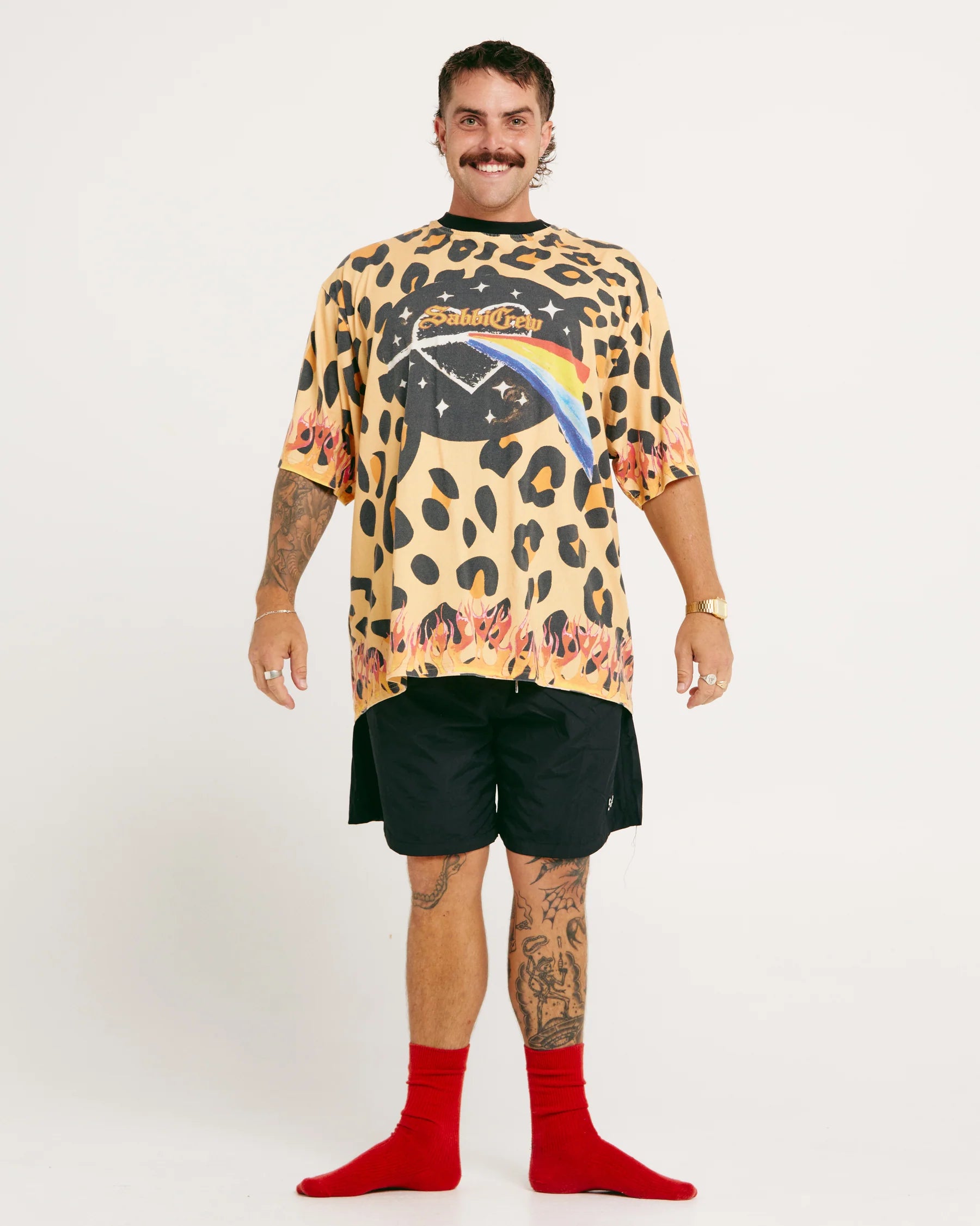 Elysian Collective Sabbi The Very Oversized 67 Tee Leopard
