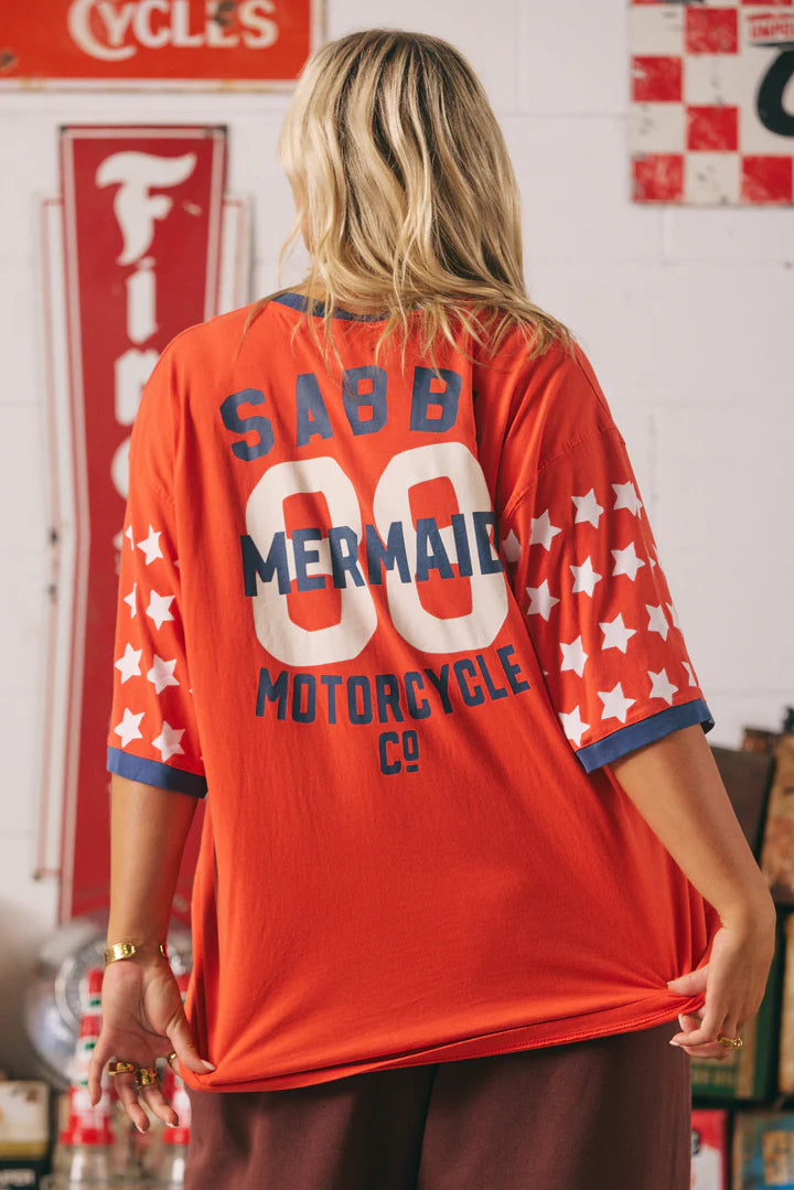 Elysian Collective Sabbi The Very Oversized Brenda Tee Red