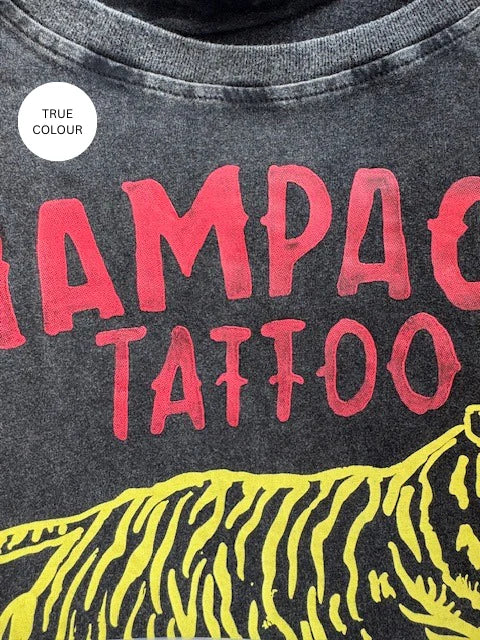 Elysian Collective Sabbi Champagne and Tattoo Tee Black