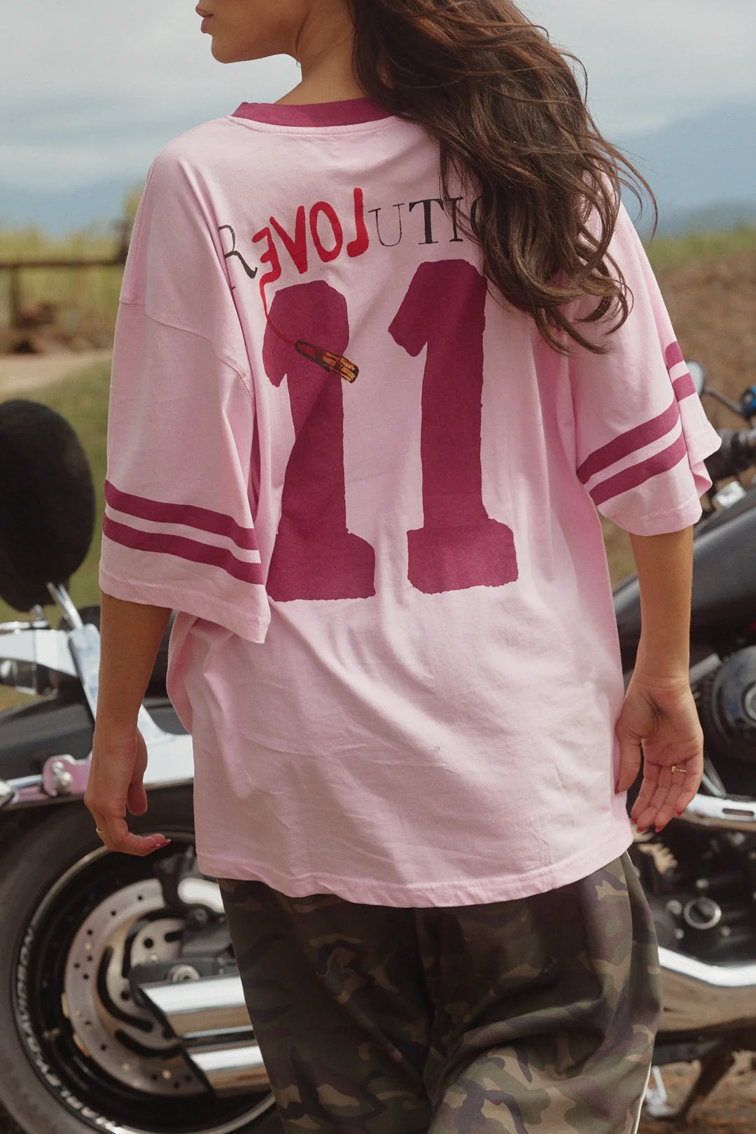 Elysian Collective Sabbi The Very Oversized Love Revolution Tee Pink