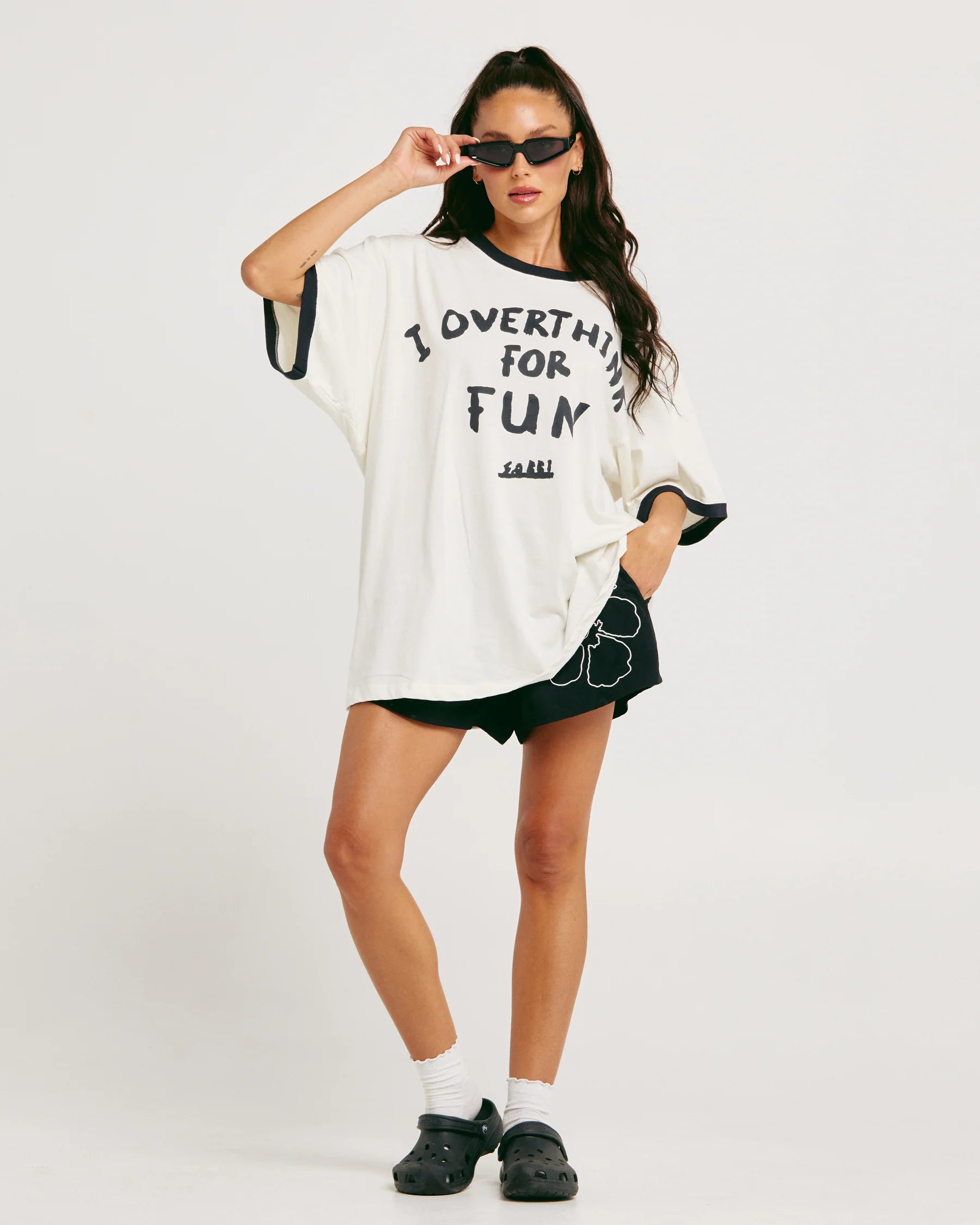 Elysian Collective Sabbi The Oversized Overthinker Tee Marshmallow