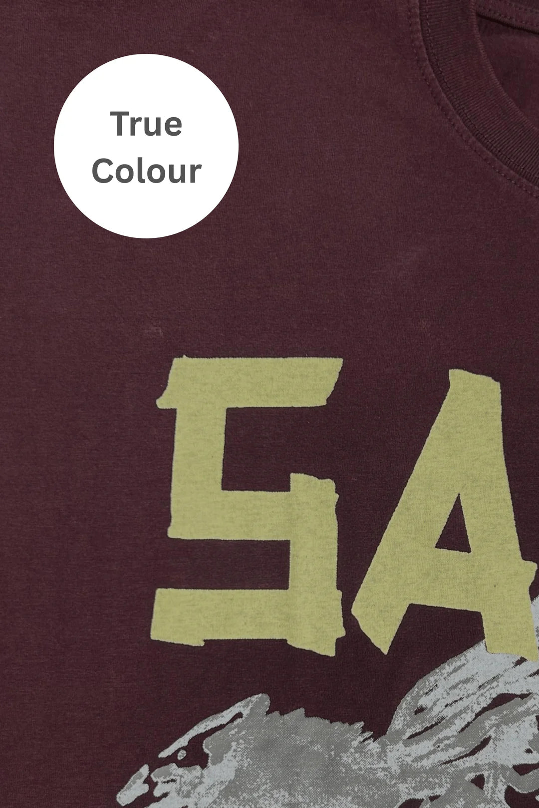 Elysian Collective Sabbi The Very Oversized Rhinestone Tee Aubergine