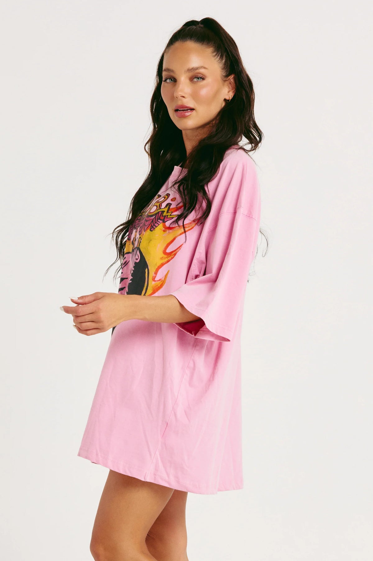 Elysian Collective Sabbi The Very Oversized Shining Anyway Tee Pink