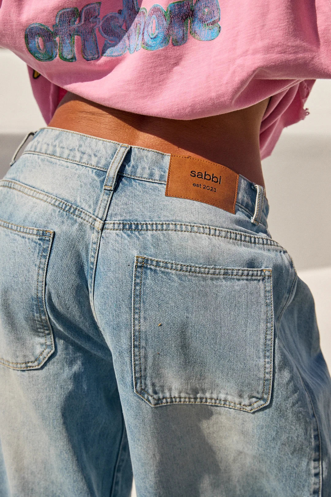 SABBI - THE WIDE LEG DENIM JEAN MID RISE