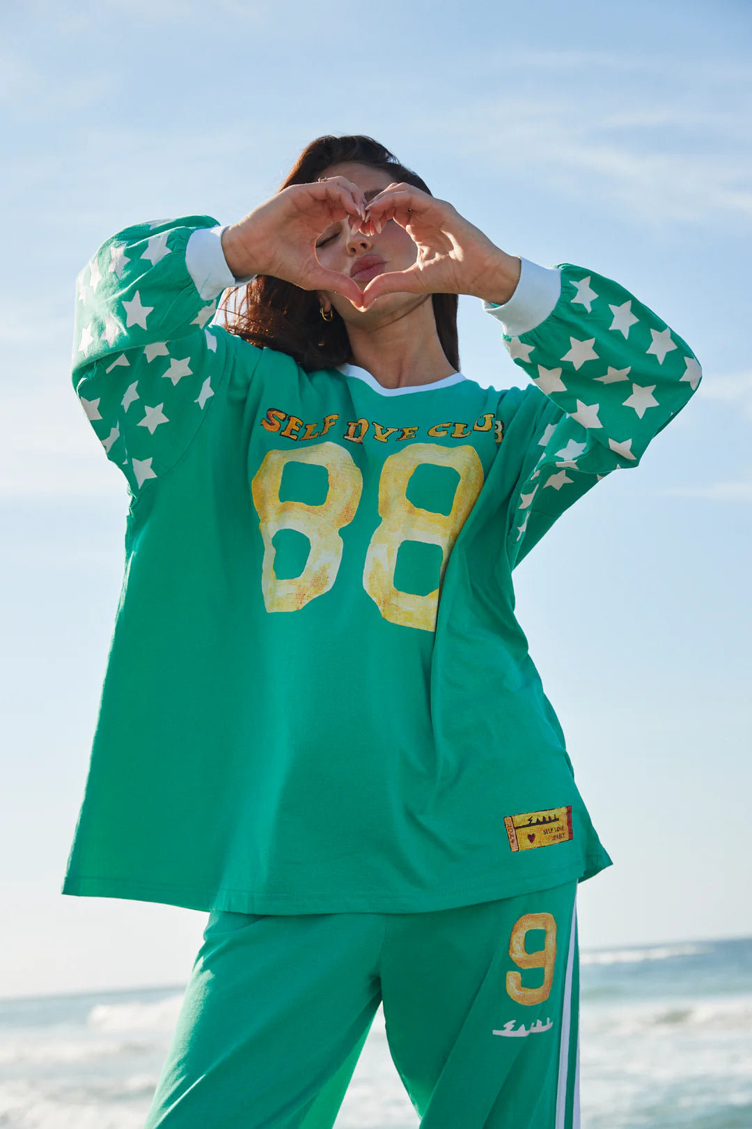 Elysian Collective Sabbi The You Cute Long Sleeve Tee Green