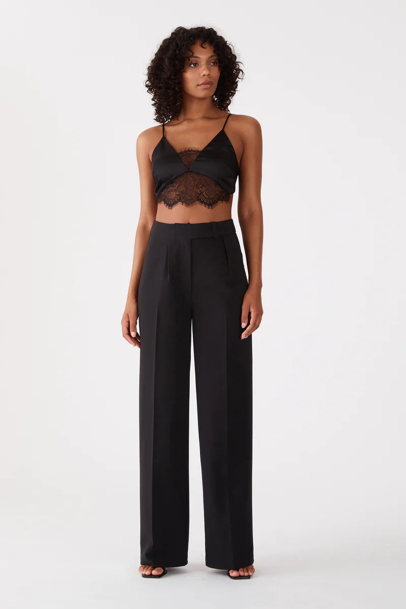 Elysian Collective San Sloane Evera Lace Top Black