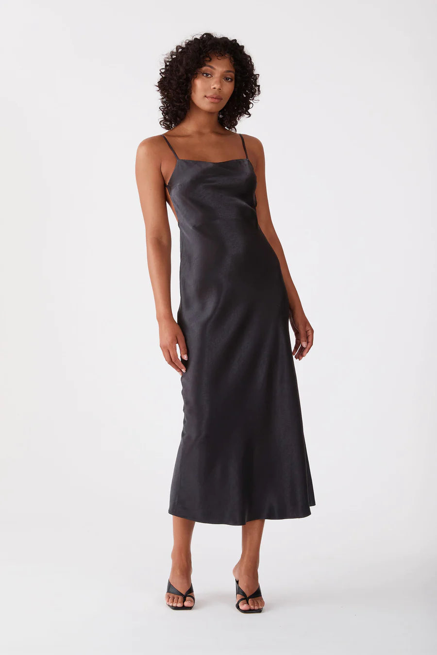 Elysian Collective San Sloane Sonia Midi Dress Black