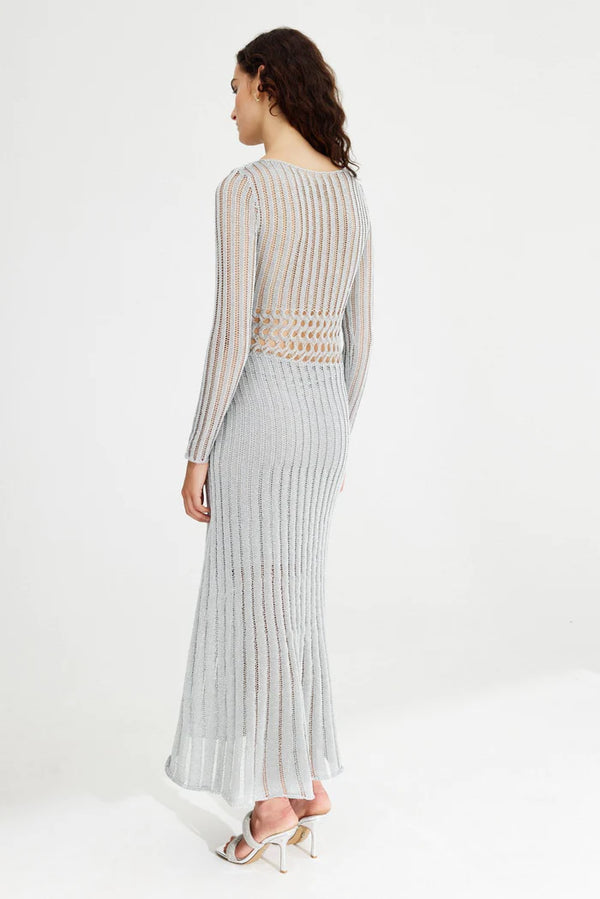 Elysian Collective Significant Other Adley Maxi Dress Silver