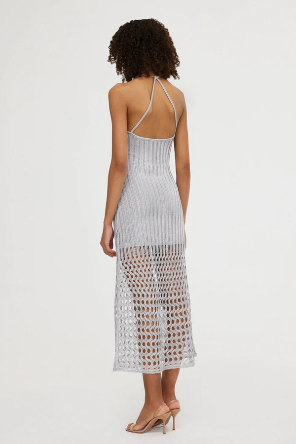 Elysian Collective Significant Other Adley Midi Dress Silver