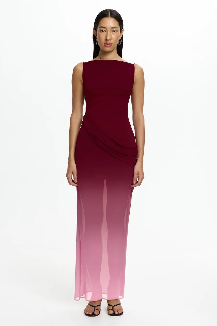 Elysian Collective Significant Other Edda Maxi Dress Berry Melt