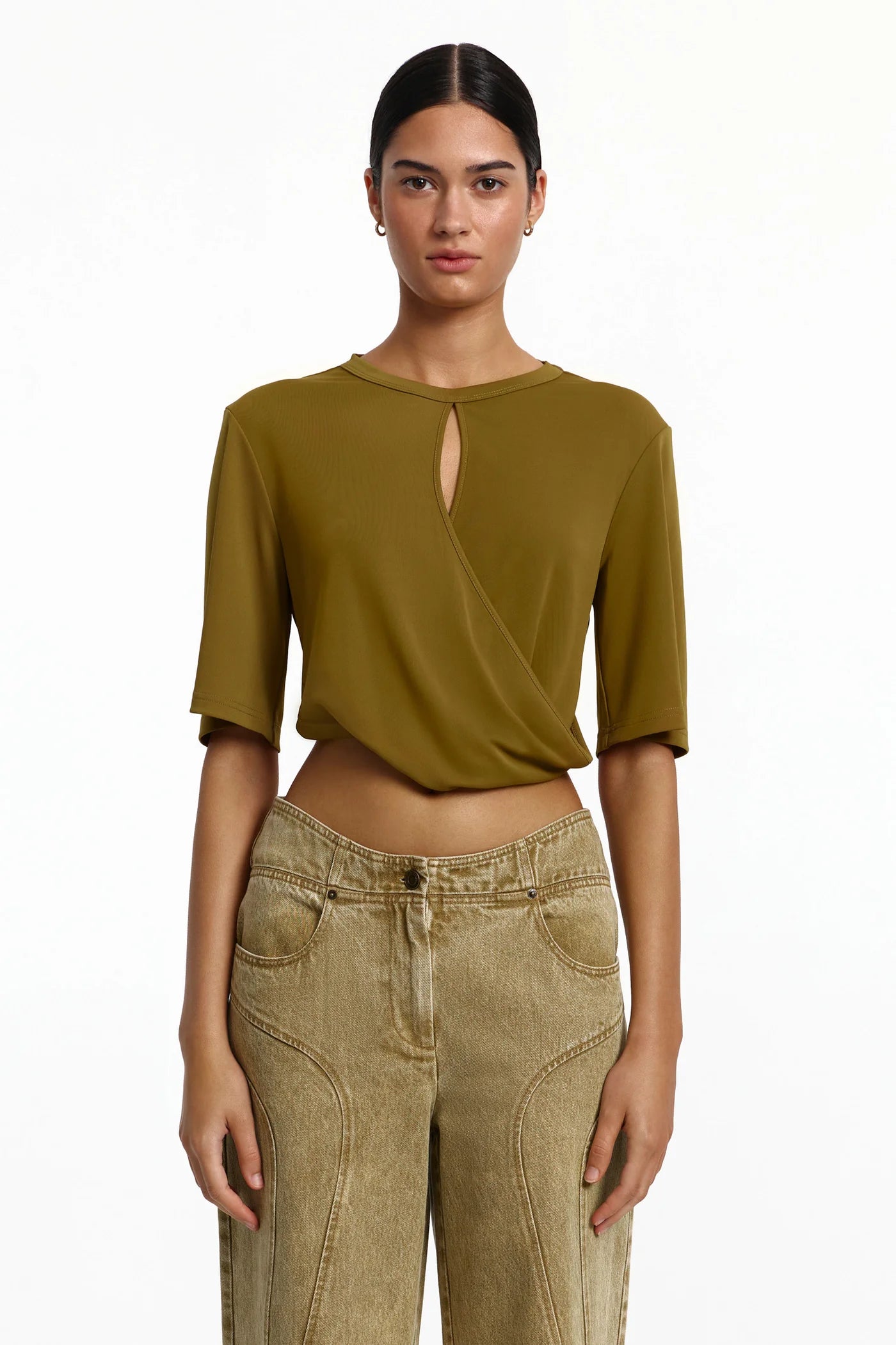 Elysian Collective Significant Other Jolie Tee Moss Gold
