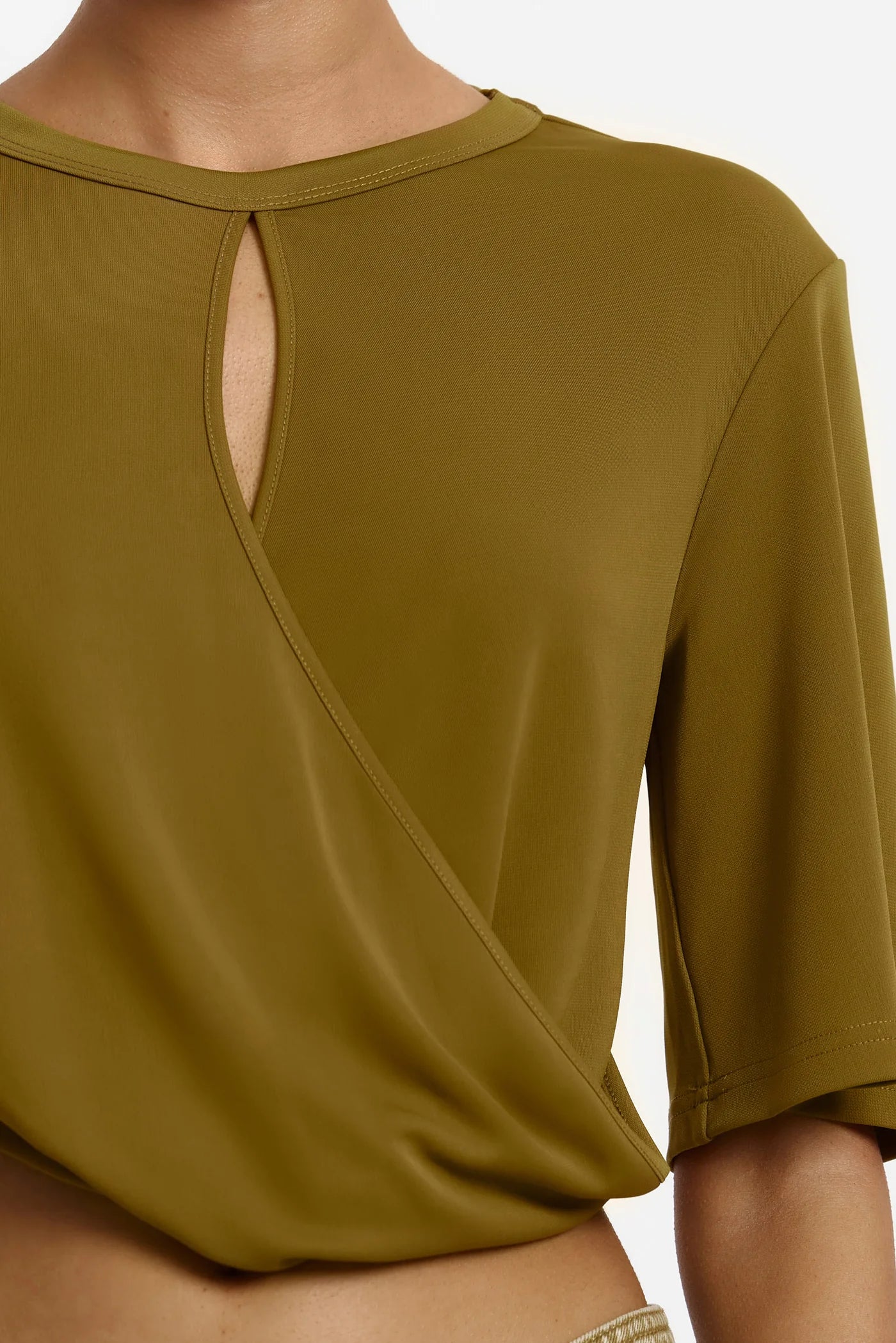 Elysian Collective Significant Other Jolie Tee Moss Gold