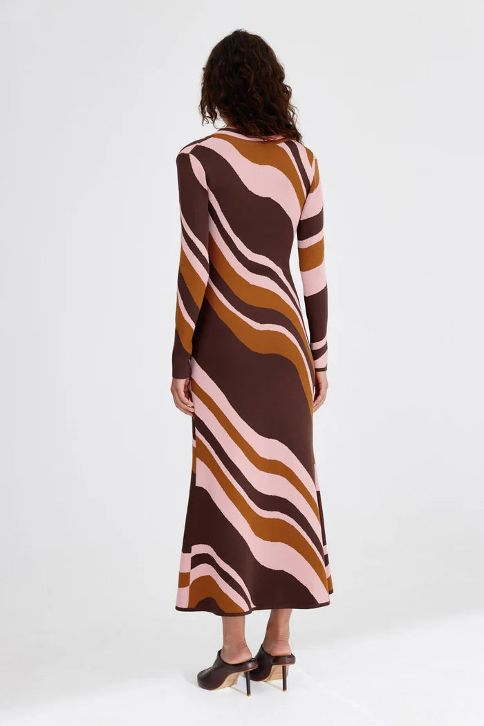 SIGNIFICANT OTHER - LEYLA MAXI DRESS (CHOCOLATE SWIRL)