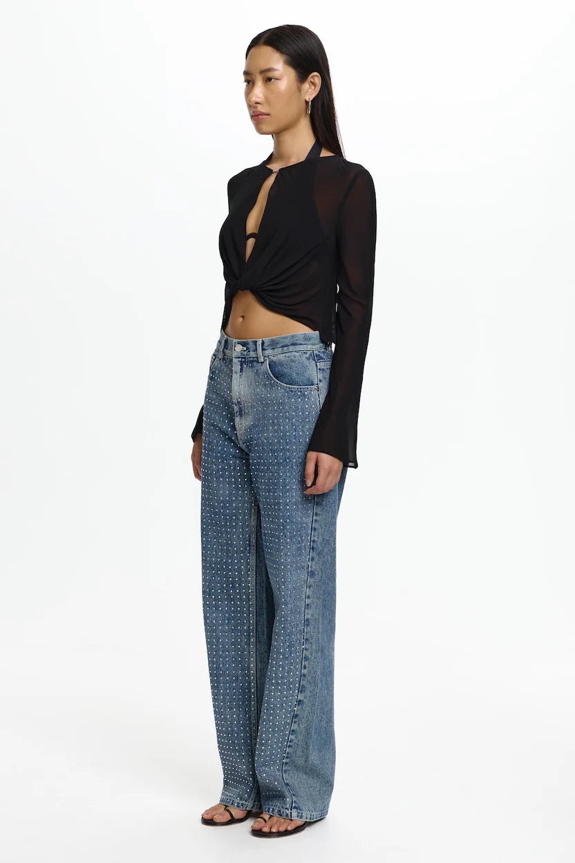 Elysian Collective Significant Other Yeirah Long Sleeve Top Black