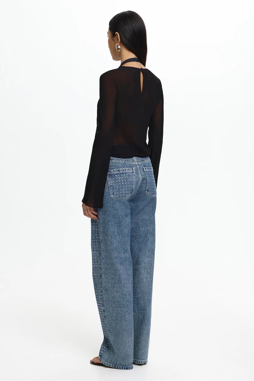 Elysian Collective Significant Other Yeirah Long Sleeve Top Black