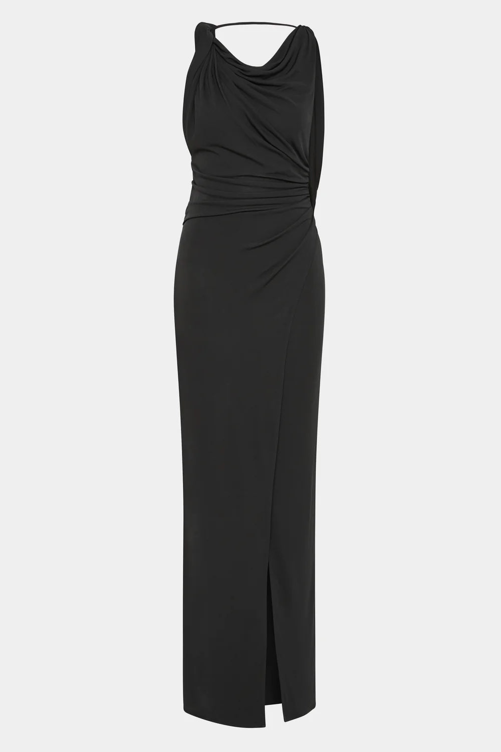 Elysian Collective Sir The Label Olenna Twist Low Back Gown Charcoal