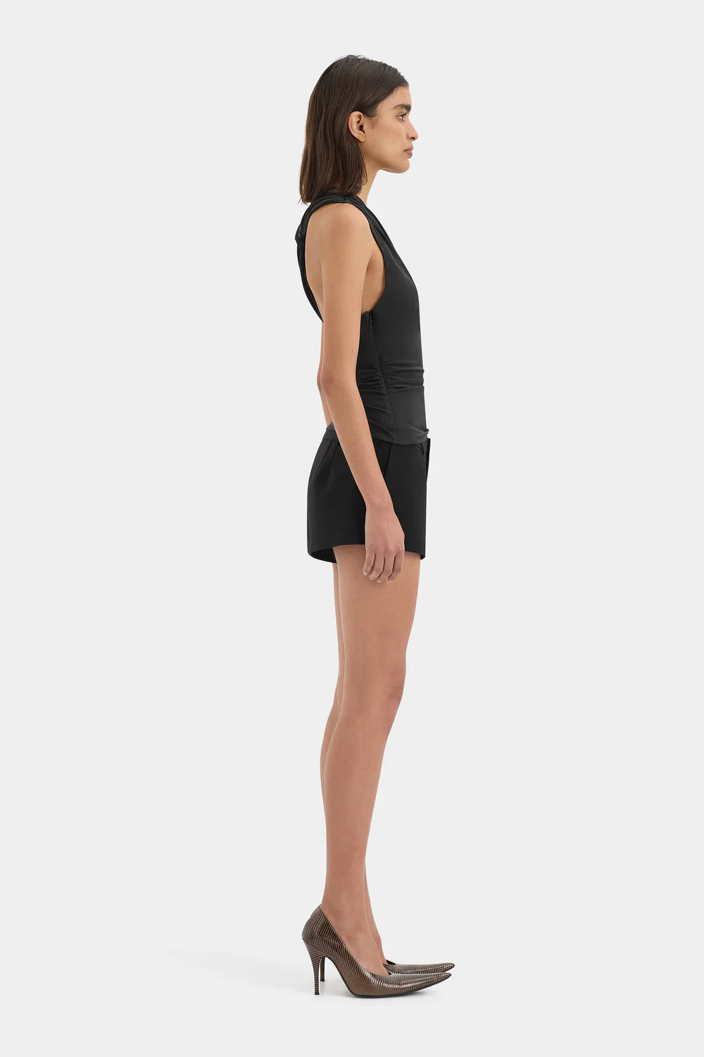 Elysian Collective Sir The Label Olenna Twist Top Charcoal