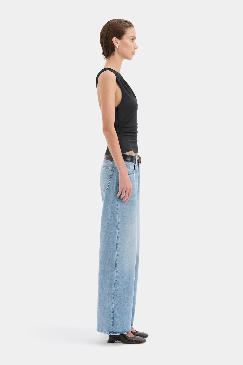Elysian Collective Sir The Label Olenna Twist Top Charcoal