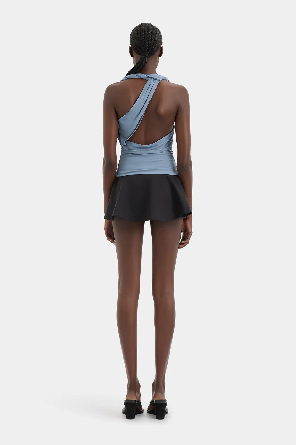 Elysian Collective Sir The Label Olenna Twist Top Dusty Blue
