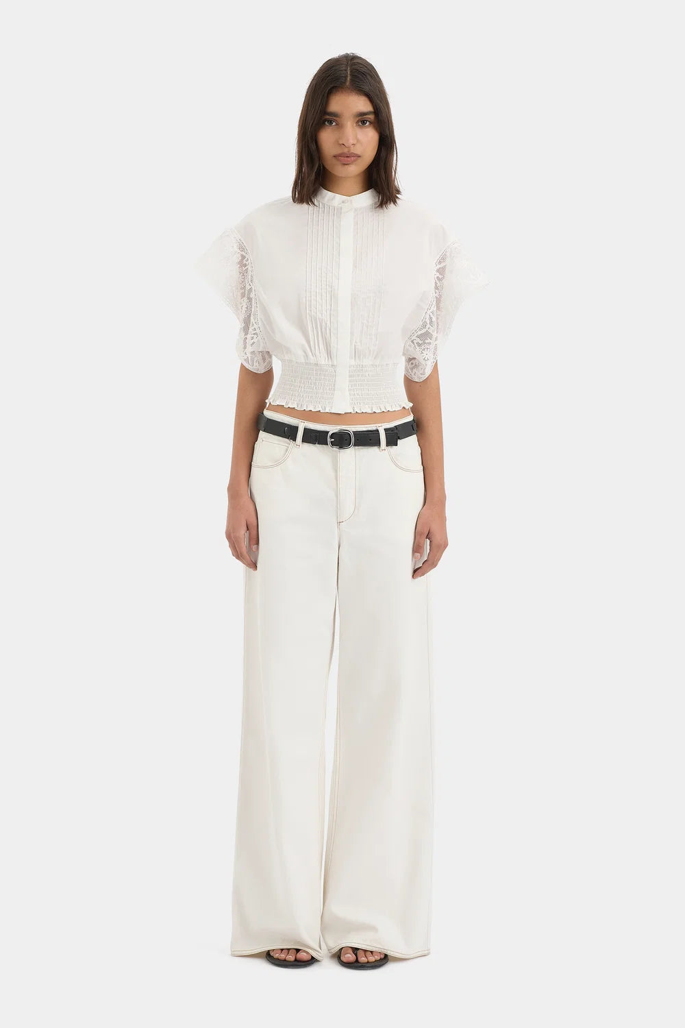 Elysian Collective Sir The Label Sola Top Ivory