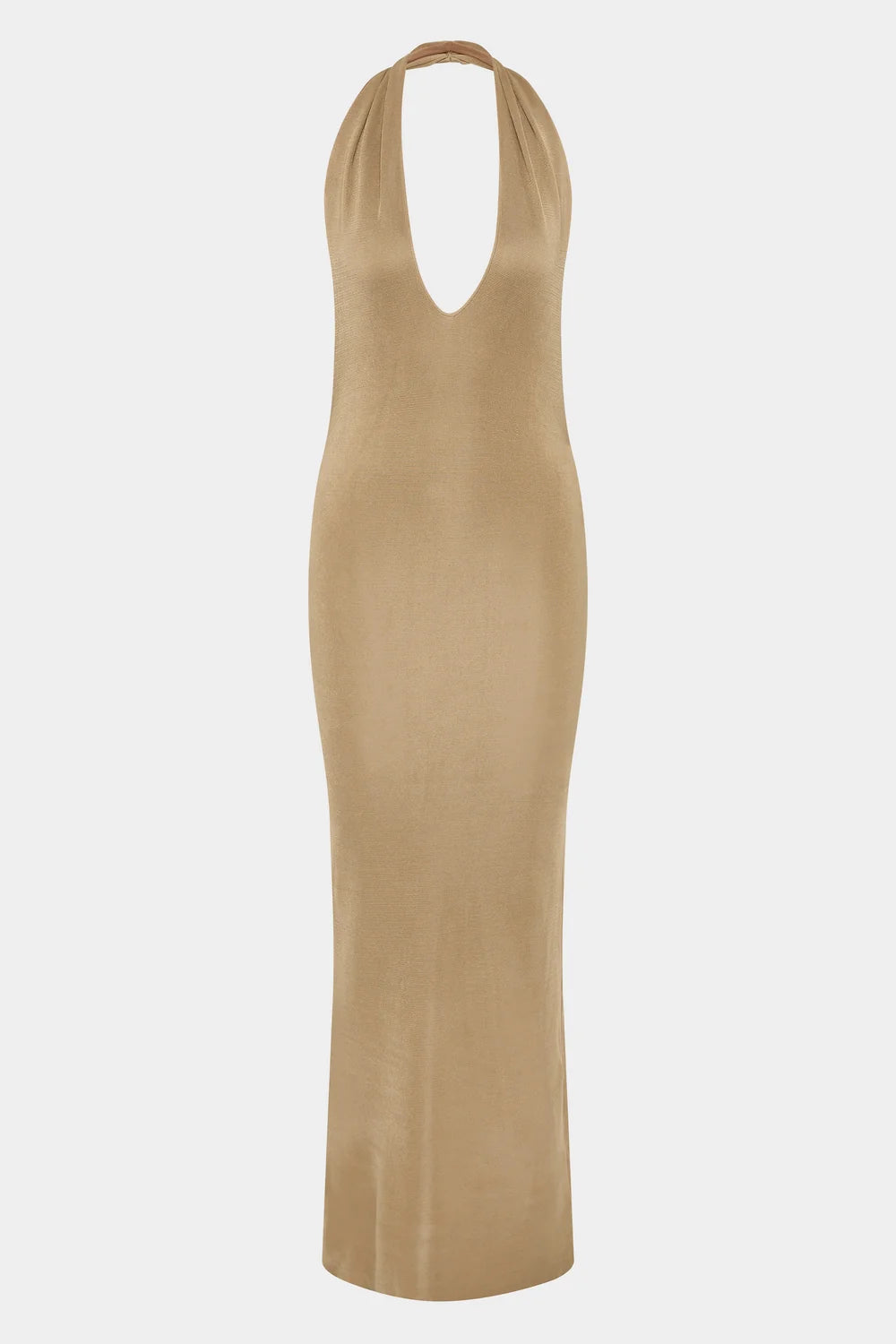 Elysian Collective Sir The Label Viroa Midi Dress Gold Metallic