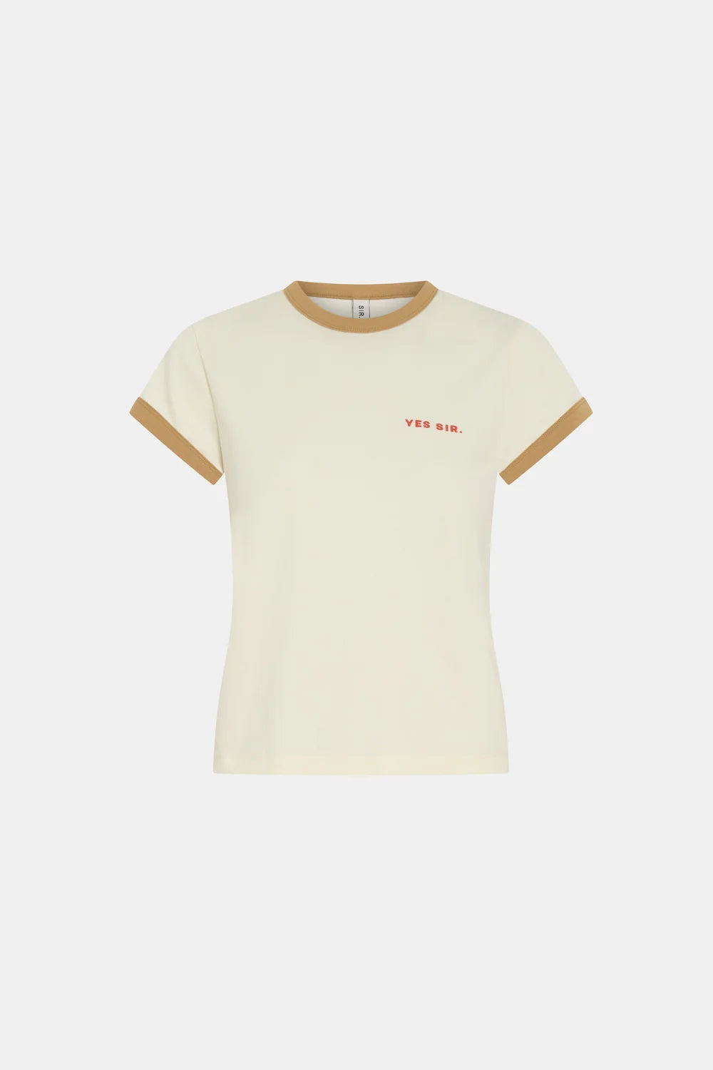 Elysian Collective Sir Yes Sir Fitted Tee Ivory