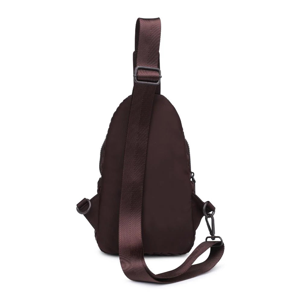 Elysian Collective Sol And Solene Beyond The Horizon Sling Backpack Chocolate