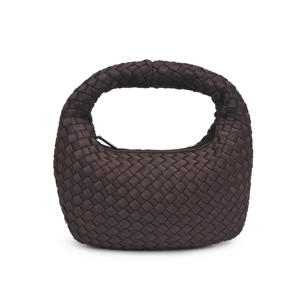 Elysian Collective Sol and Solene Dare to Dream Small Woven Neoprene Clutch Chocolate