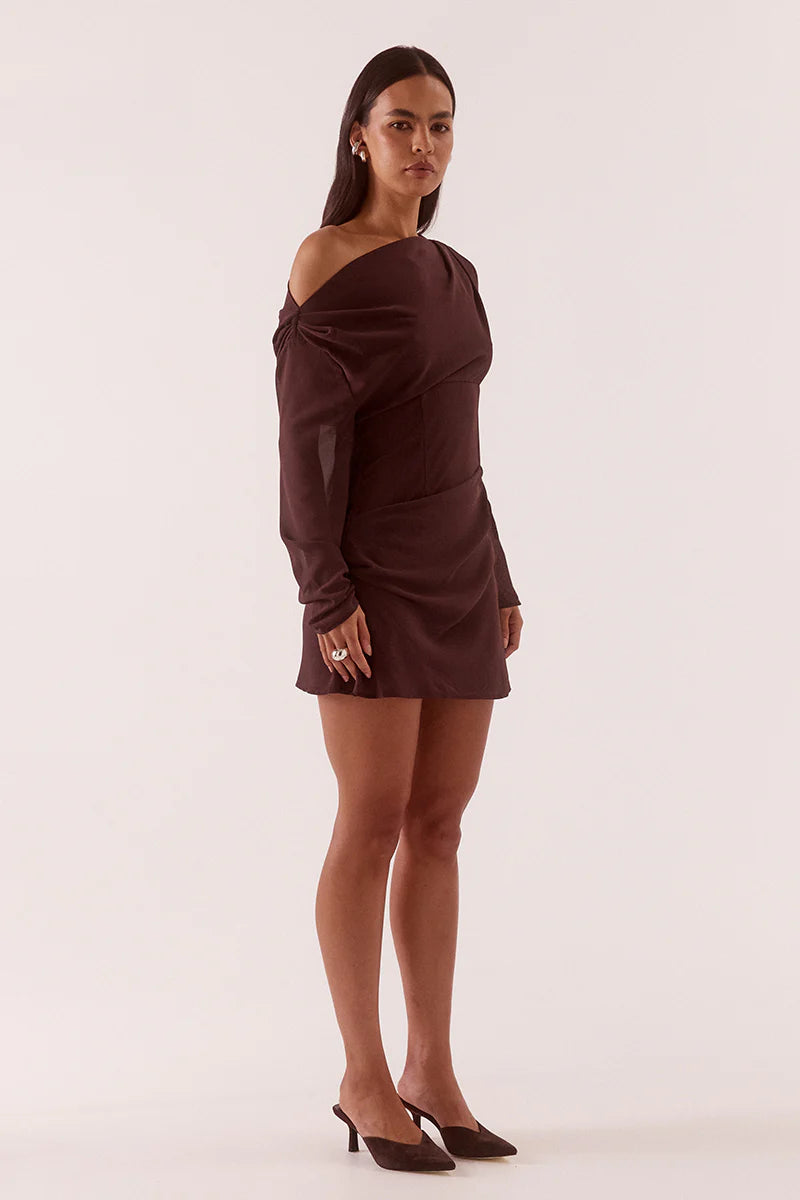 Sovere Studio Ada Long Sleeve Mini Chocolate