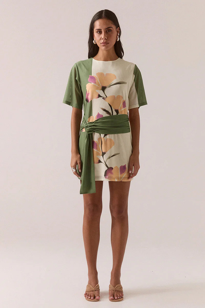 Elysian Collective Sovere Studio Akanni Mini Dress Olivine