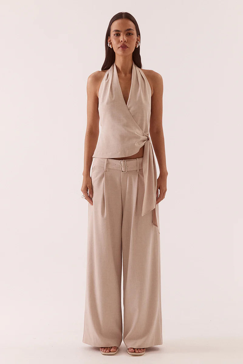 Elysian Collective Sovere Studio Deena Pant  Beige