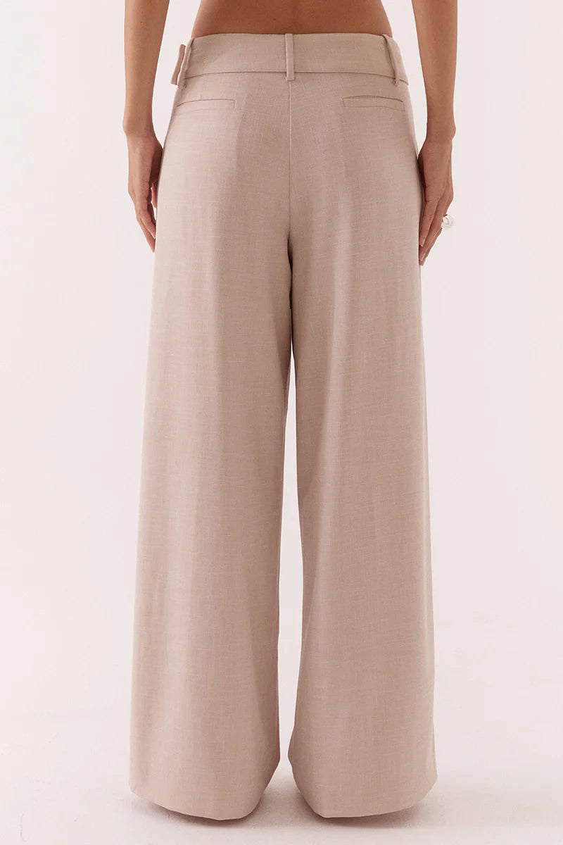 Elysian Collective Sovere Studio Deena Pant  Beige