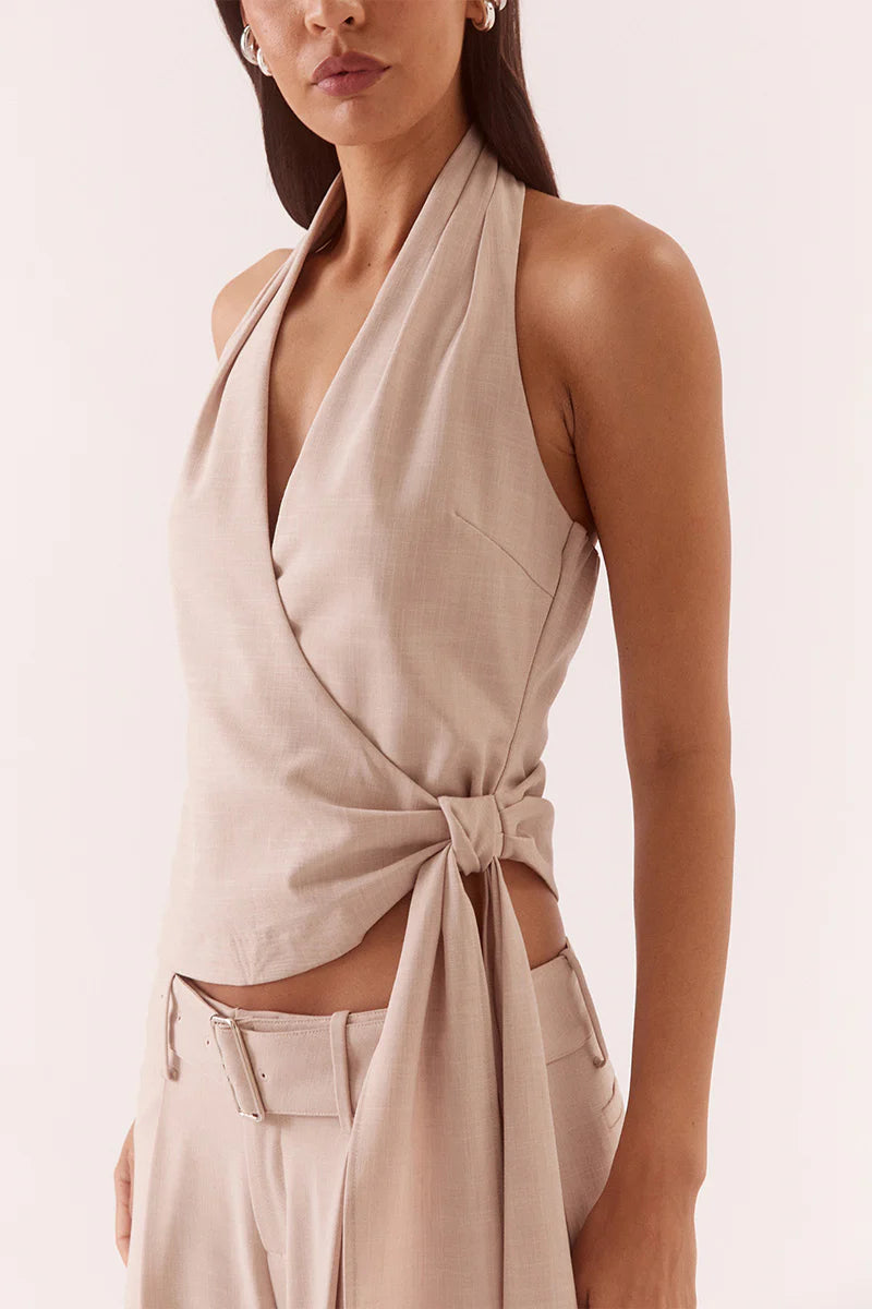 Elysian Collective Sovere Studio Deena Top Beige