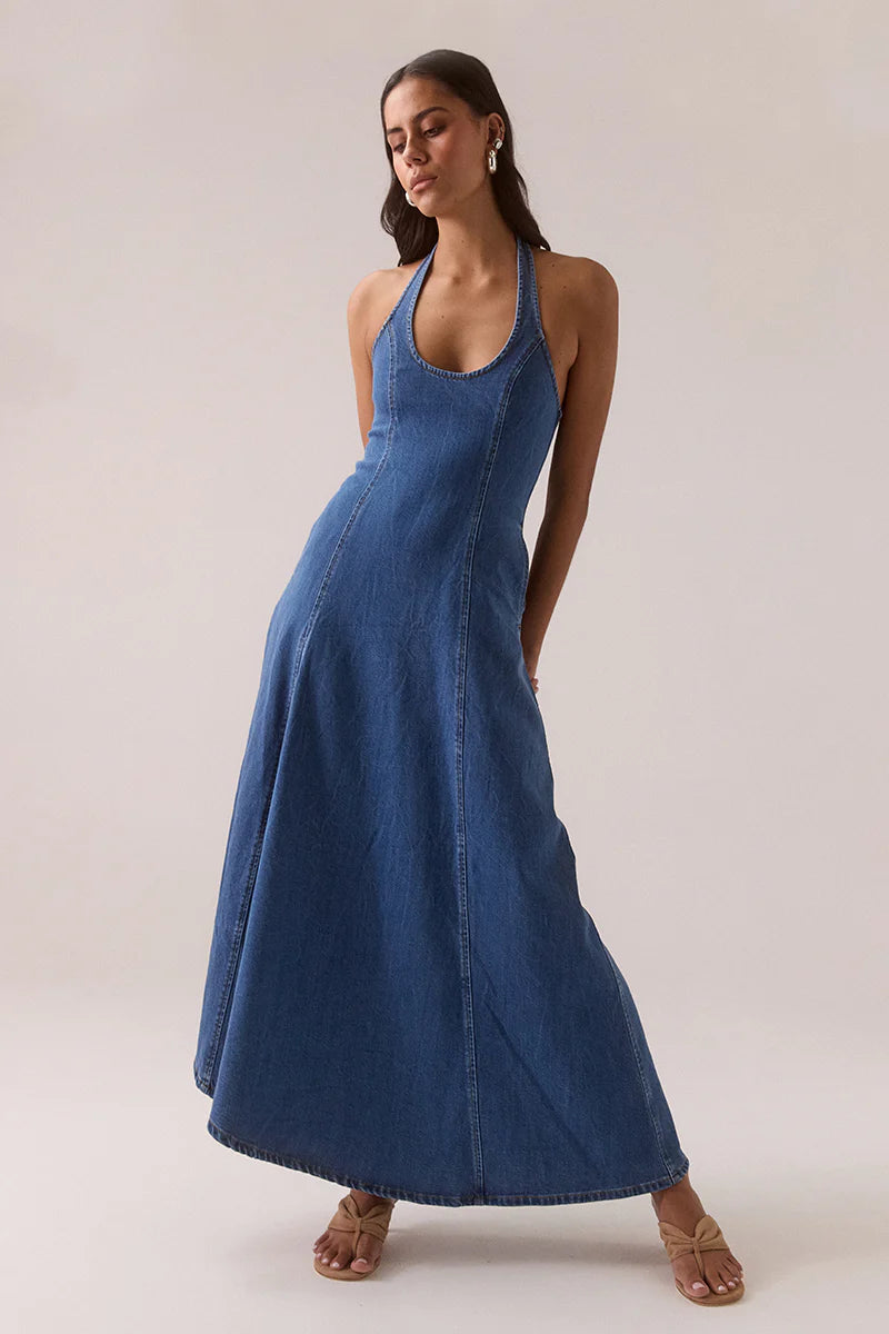 Elysian Collective Sovere Studio Elodie Dress Classic Blue