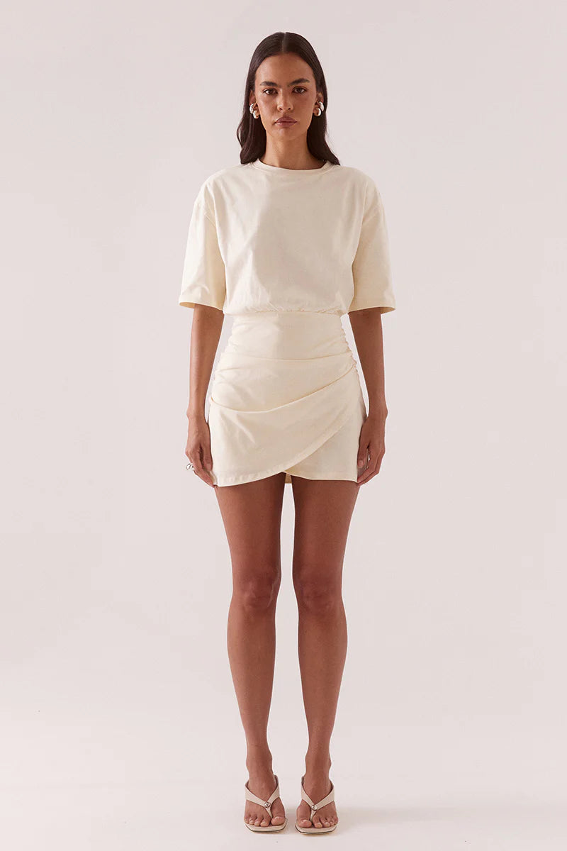 Elysian Collective Sovere Studio Izel Tee Dress Pannacotta
