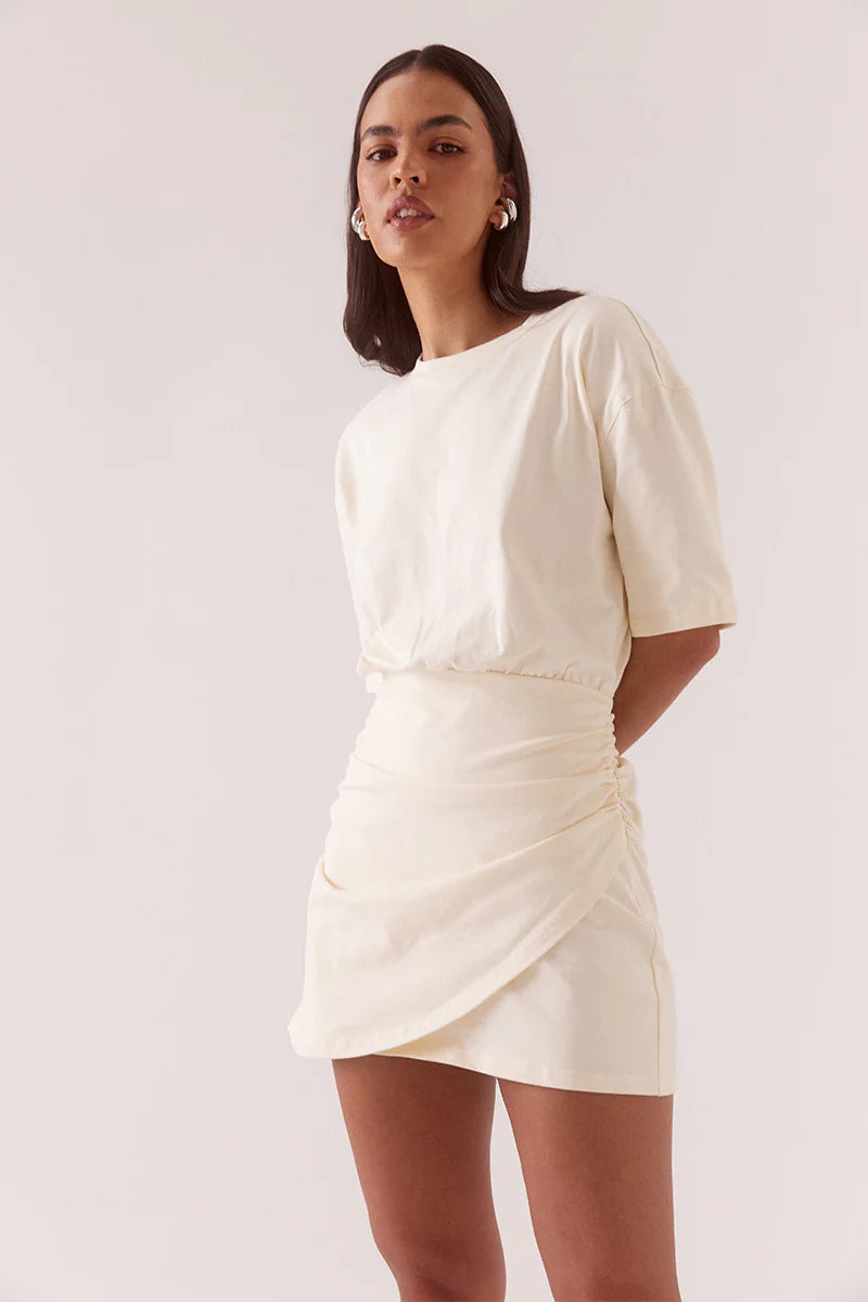 Elysian Collective Sovere Studio Izel Tee Dress Pannacotta