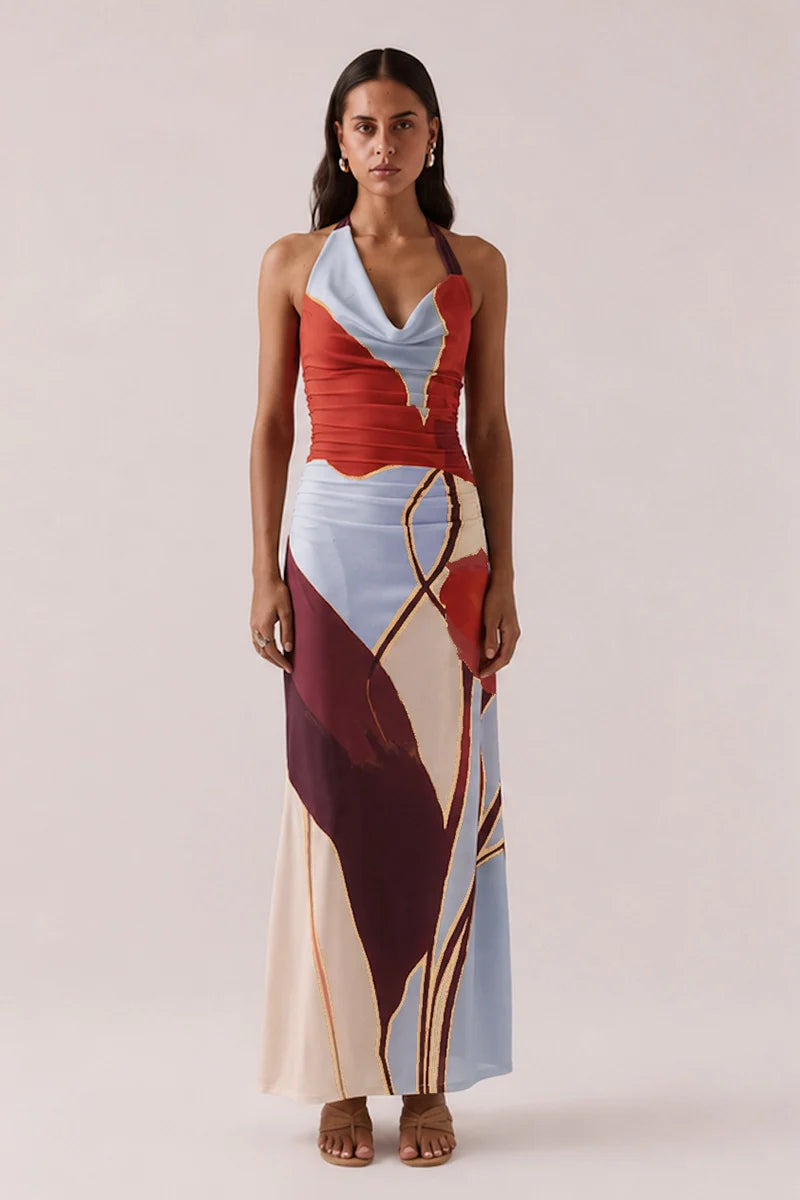Elysian Collective Sovere Studio Kalea Dress Blue Bloom