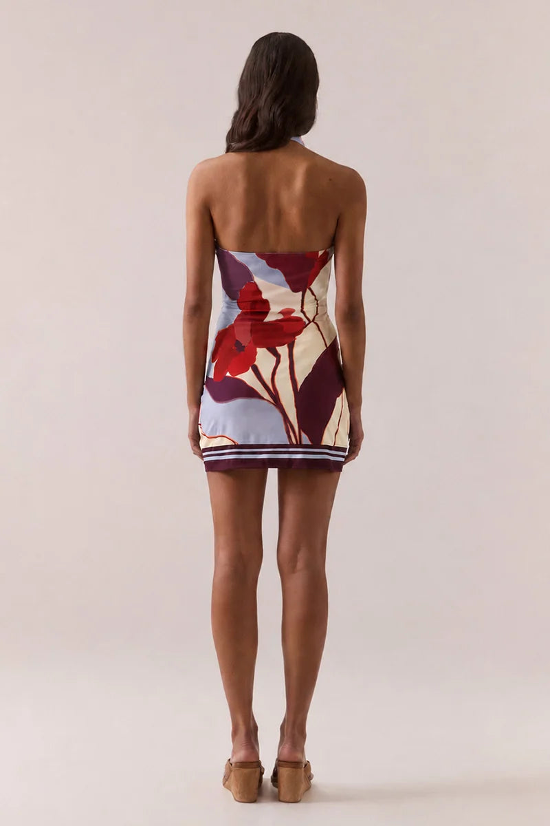 Elysian Collective Sovere Studio Kalea Mini Dress Blue Bloom