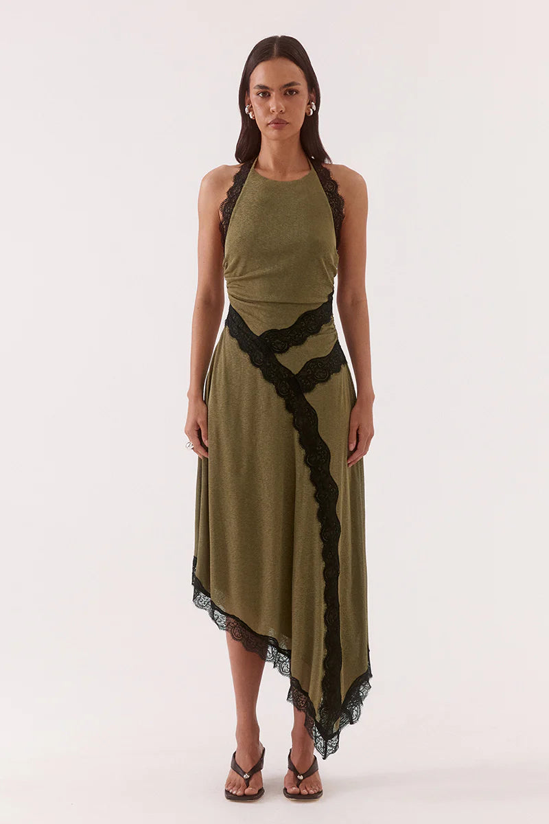 Elysian Collective Sovere Studio Loni Dress Olive