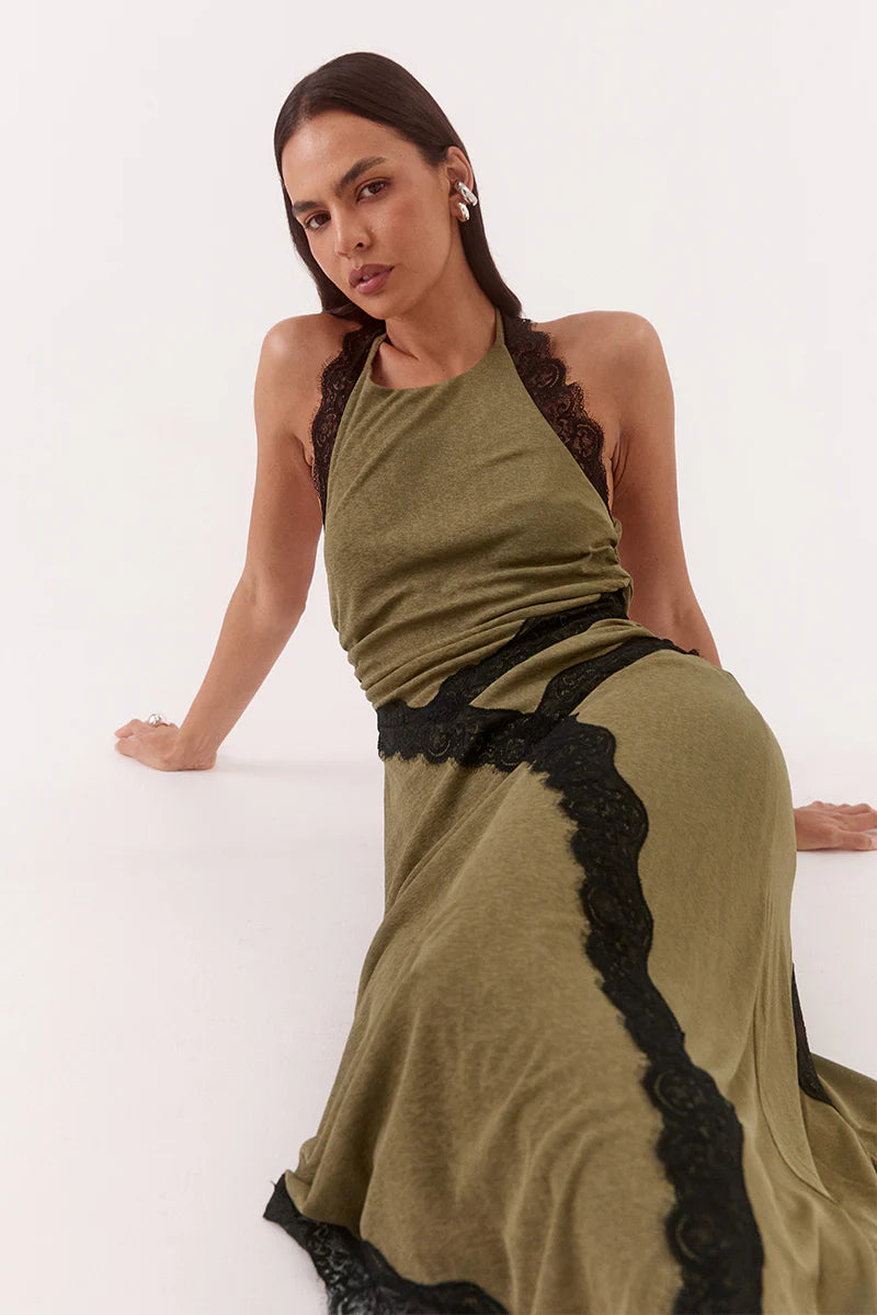 Elysian Collective Sovere Studio Loni Dress Olive