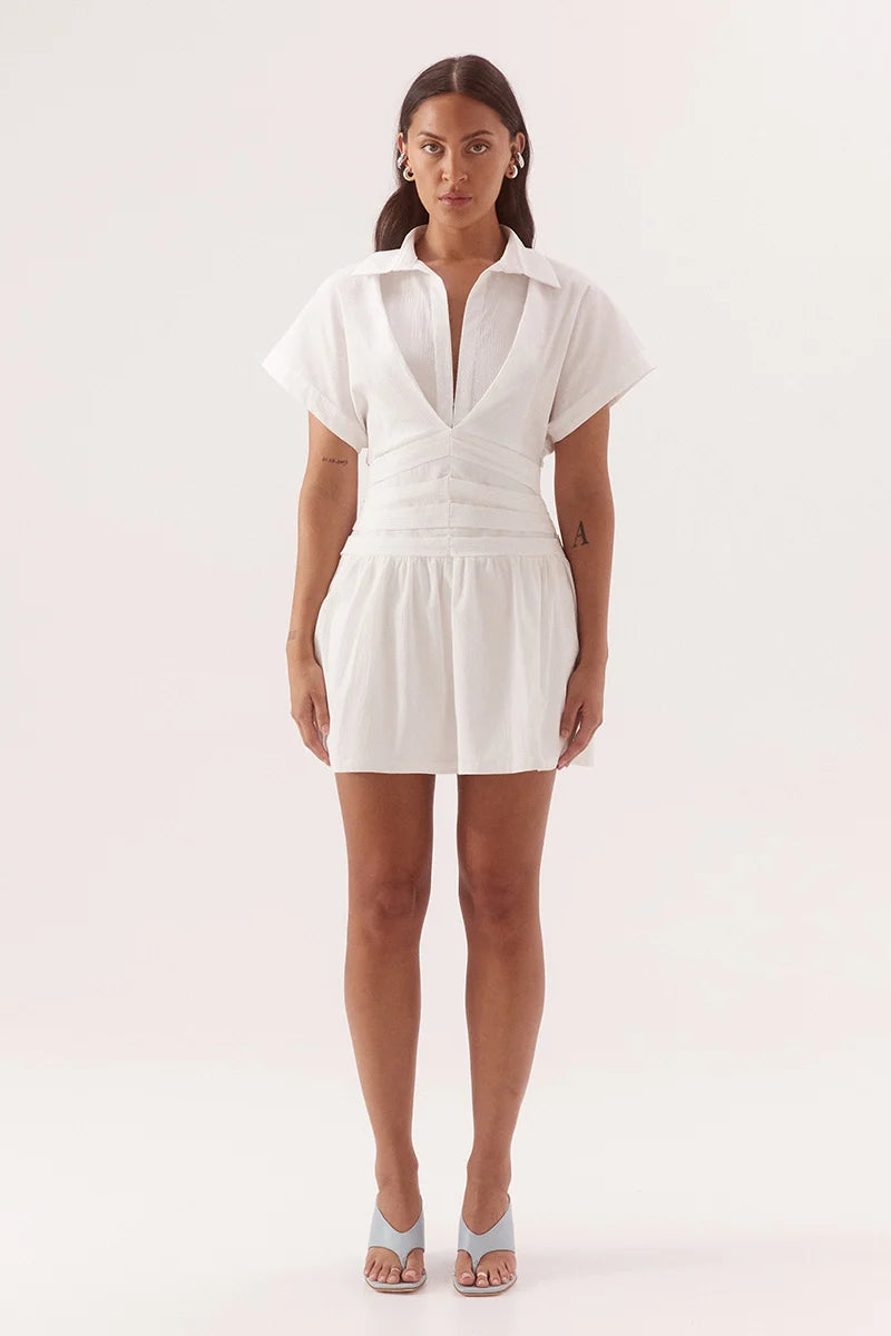 Elysian Collective Sovere Studio Lyra Mini Dress Chalk