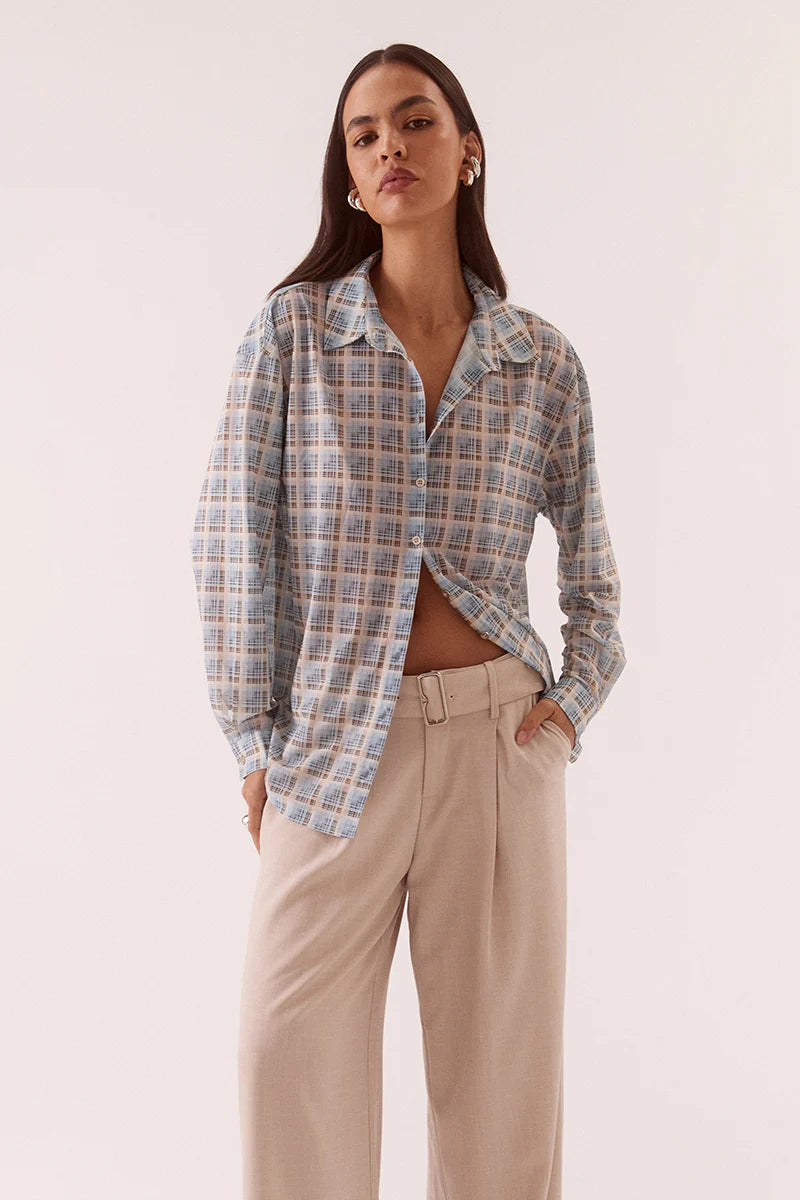 Elysian Collective Sovere Studio Novalyn Plaid Shirt