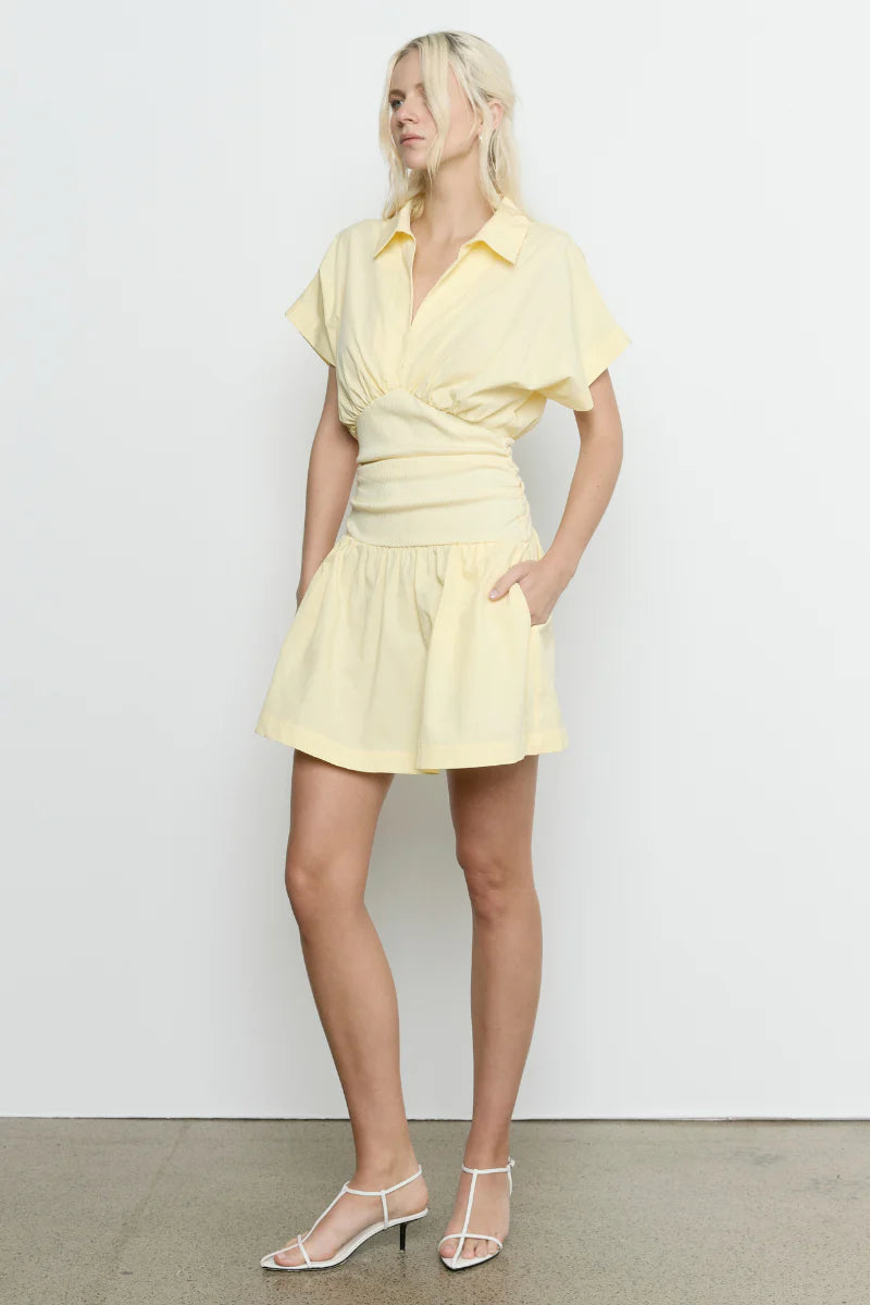 Elysian Collective Sovere Studio Prophecy Mini Dress Soft Yellow