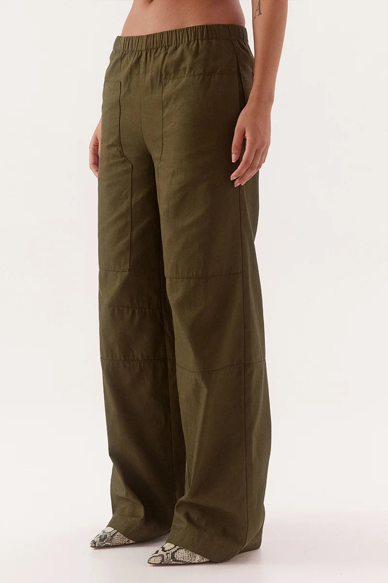 Elysian Collective Sovere Studio Remy Pant Deep Khaki